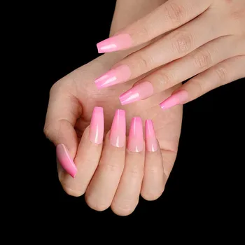 24PCS False Nails Full Cover Gradient Pink Nude color Mid-length size acrylic products for Women and Girls artificial nail tips
24PCS False Nails Full Cover Gradient Pink Nude color Mid-length size acrylic products for Women and Girls artificial nail tips