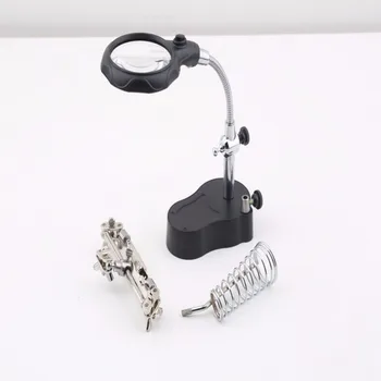 High Quality 3.5x&12X 3rd Third Hand Soldering Iron Stand Helping Clamp Vise Clip Tool Magnifying Glass Educational Equipment
High Quality 3.5x&12X 3rd Third Hand Soldering Iron Stand Helping Clamp Vise Clip Tool Magnifying Glass Educational Equipment