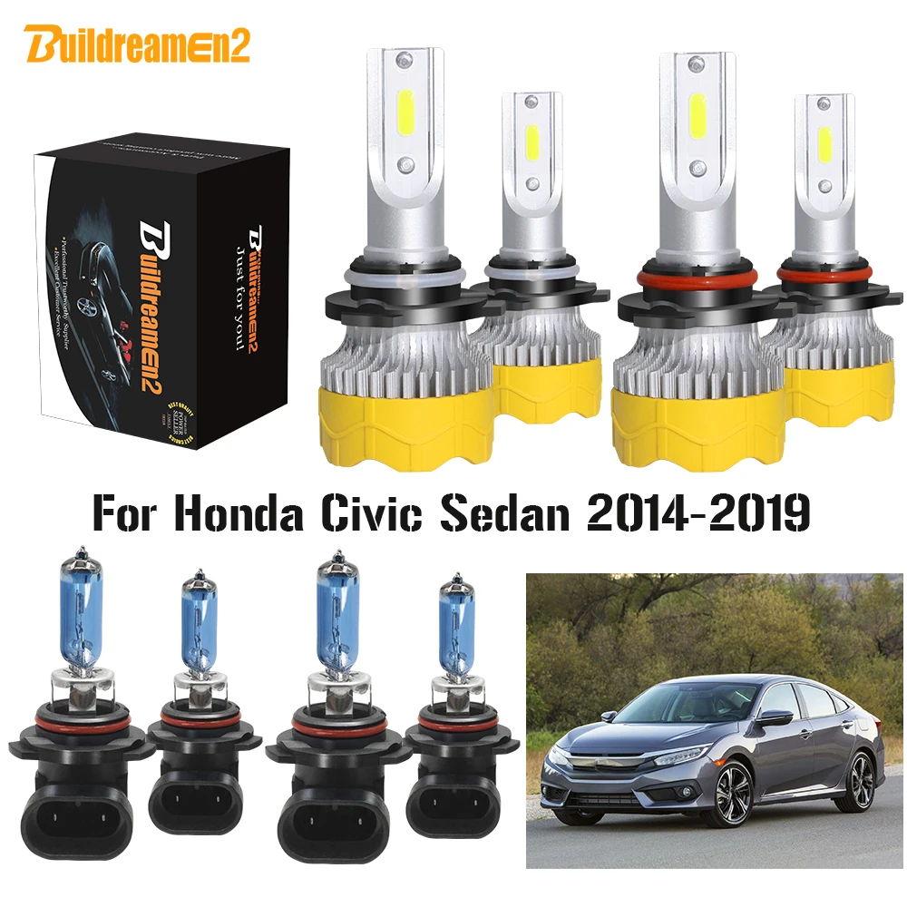 Buildreamen2 4 X Car Headlight High Low Beam Auto LED Halogen Headlamp 12V For Honda Civic Sedan 2014 2015 2016 2017 2018 2019
Buildreamen2 4 X Car Headlight High Low Beam Auto LED Halogen Headlamp 12V For Honda Civic Sedan 2014 2015 2016 2017 2018 2019
