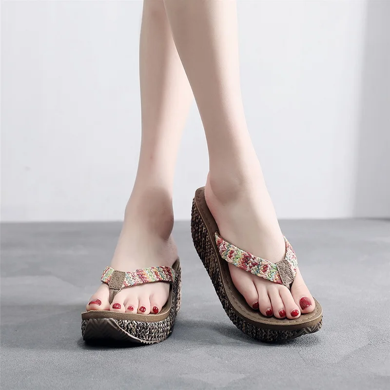SHUJIN Fashoin Slippers Summer Woman's Flip-Flops With White Women Platform Flip Flops Beach High Heel Sandals Slippers 2020
SHUJIN Fashoin Slippers Summer Woman's Flip-Flops With White Women Platform Flip Flops Beach High Heel Sandals Slippers 2020
