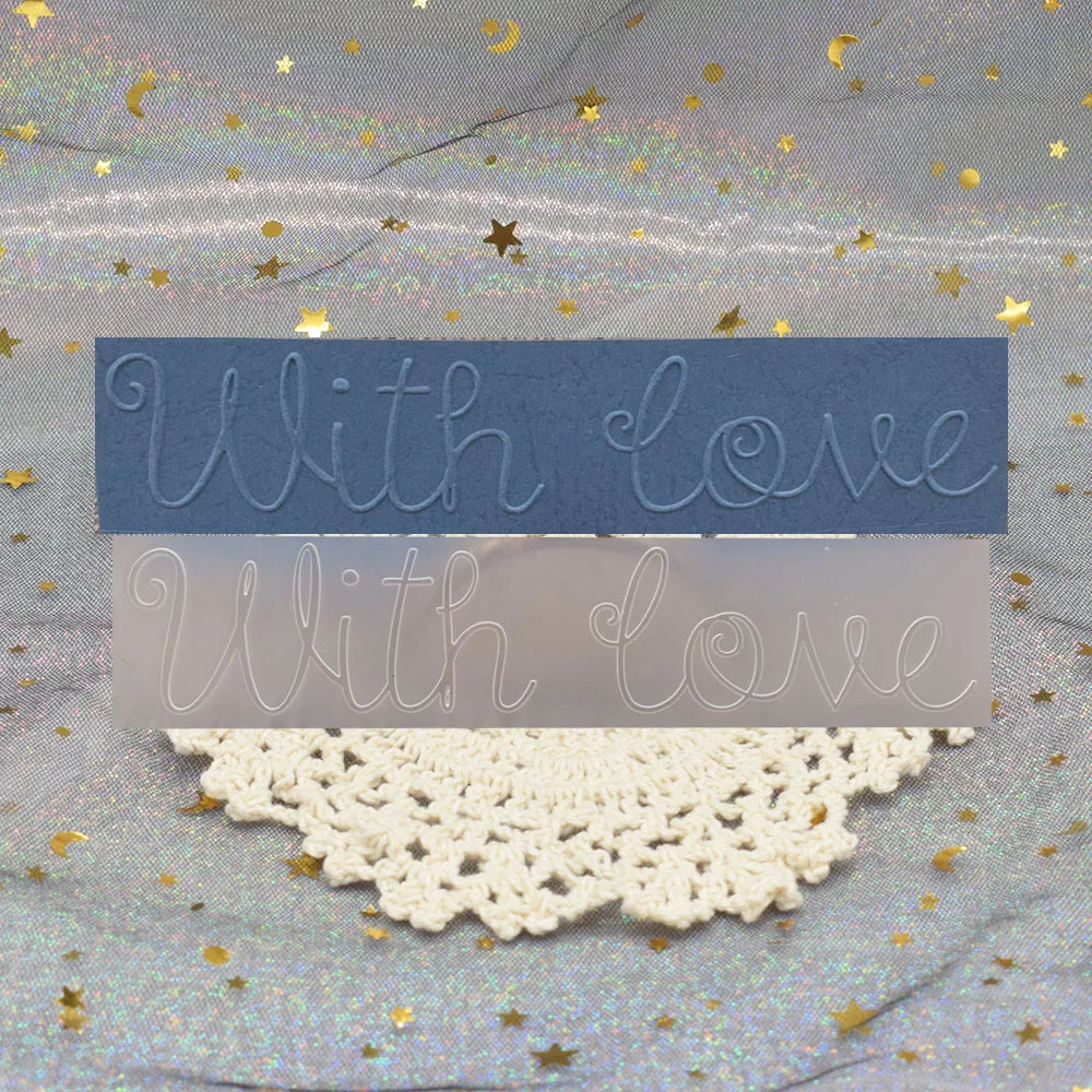 With Love Words Plastic Embossing Folder Stencil Template For Scrapbooking Album Card Decoration Paper Embossing Craft
With Love Words Plastic Embossing Folder Stencil Template For Scrapbooking Album Card Decoration Paper Embossing Craft