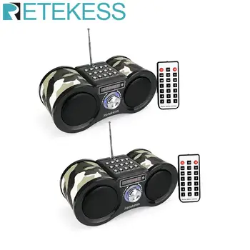 Retekess 2Pcs V113 FM Radio Stereo Digital Radio Receiver Speaker USB Disk TF Card MP3 Music Player Camouflage + Remote Control
Retekess 2Pcs V113 FM Radio Stereo Digital Radio Receiver Speaker USB Disk TF Card MP3 Music Player Camouflage + Remote Control