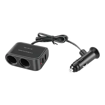 Universal USB 12V/24V 2 Way Car Cigarette Lighter +LED Light Switch Auto Socket Splitter Charger vehicle lighter adapter
Universal USB 12V/24V 2 Way Car Cigarette Lighter +LED Light Switch Auto Socket Splitter Charger vehicle lighter adapter