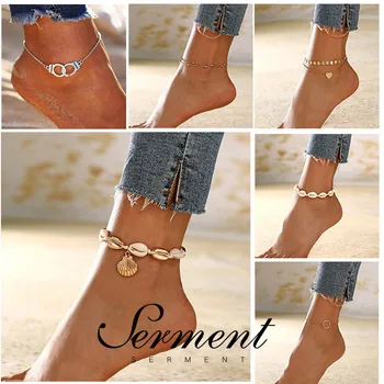 SERMENT Summer Beach Style Shell Anklets Pearl Crystal Ankle Bracelet Female Foot Jewelry Anklet Accessories Best Friend Gifts
SERMENT Summer Beach Style Shell Anklets Pearl Crystal Ankle Bracelet Female Foot Jewelry Anklet Accessories Best Friend Gifts