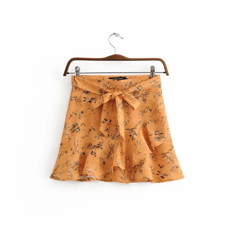 Western Style 2019 Summer New Style High-waisted Slimming Versatile Lace-up Yellow Lace Printed A- line Semi-WOMEN'S Dress
Western Style 2019 Summer New Style High-waisted Slimming Versatile Lace-up Yellow Lace Printed A- line Semi-WOMEN'S Dress