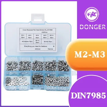 300Pcs/set ISO7045 DIN7985 GB818 M2 M2.5 M3 Nickel Plated Cross Recessed Pan Head Phillips Screws HW028
300Pcs/set ISO7045 DIN7985 GB818 M2 M2.5 M3 Nickel Plated Cross Recessed Pan Head Phillips Screws HW028
