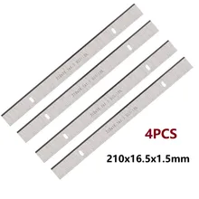 4pcs 8" HSS Thickness Planer Blade 210x16.5x1.5mm Wood Planer Power Tool Suitable For ERBAUER 052 BTE & PB02
4pcs 8" HSS Thickness Planer Blade 210x16.5x1.5mm Wood Planer Power Tool Suitable For ERBAUER 052 BTE & PB02