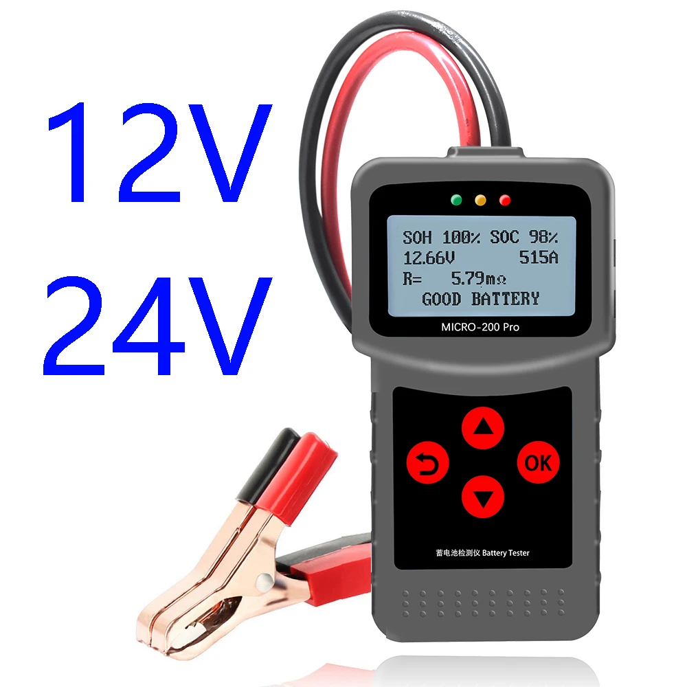 

Original LANCOL Micro 200 Pro 24V Car Battery Tester 12V SAE CCA JIS Digital Battery Analyzer Micro 200Pro