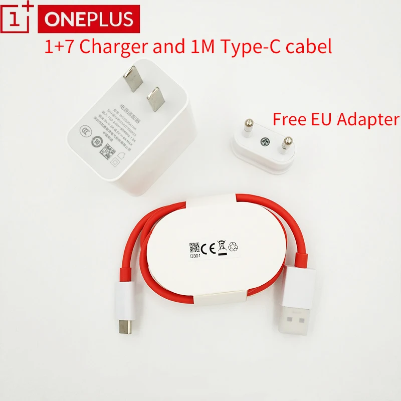 Оригинальный адаптер питания OnePlus Warp Charge 5 в 6 А 30 Вт зарядное устройство для ЕС США