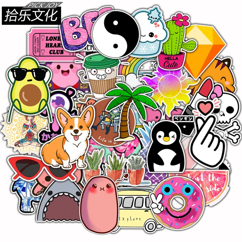 50pcs/pack Cartoon Small Fresh Stickers For Luggage Laptop Decal Skateboard Stickers Moto Bicycle Car Guitar Fridge Sticker
50pcs/pack Cartoon Small Fresh Stickers For Luggage Laptop Decal Skateboard Stickers Moto Bicycle Car Guitar Fridge Sticker