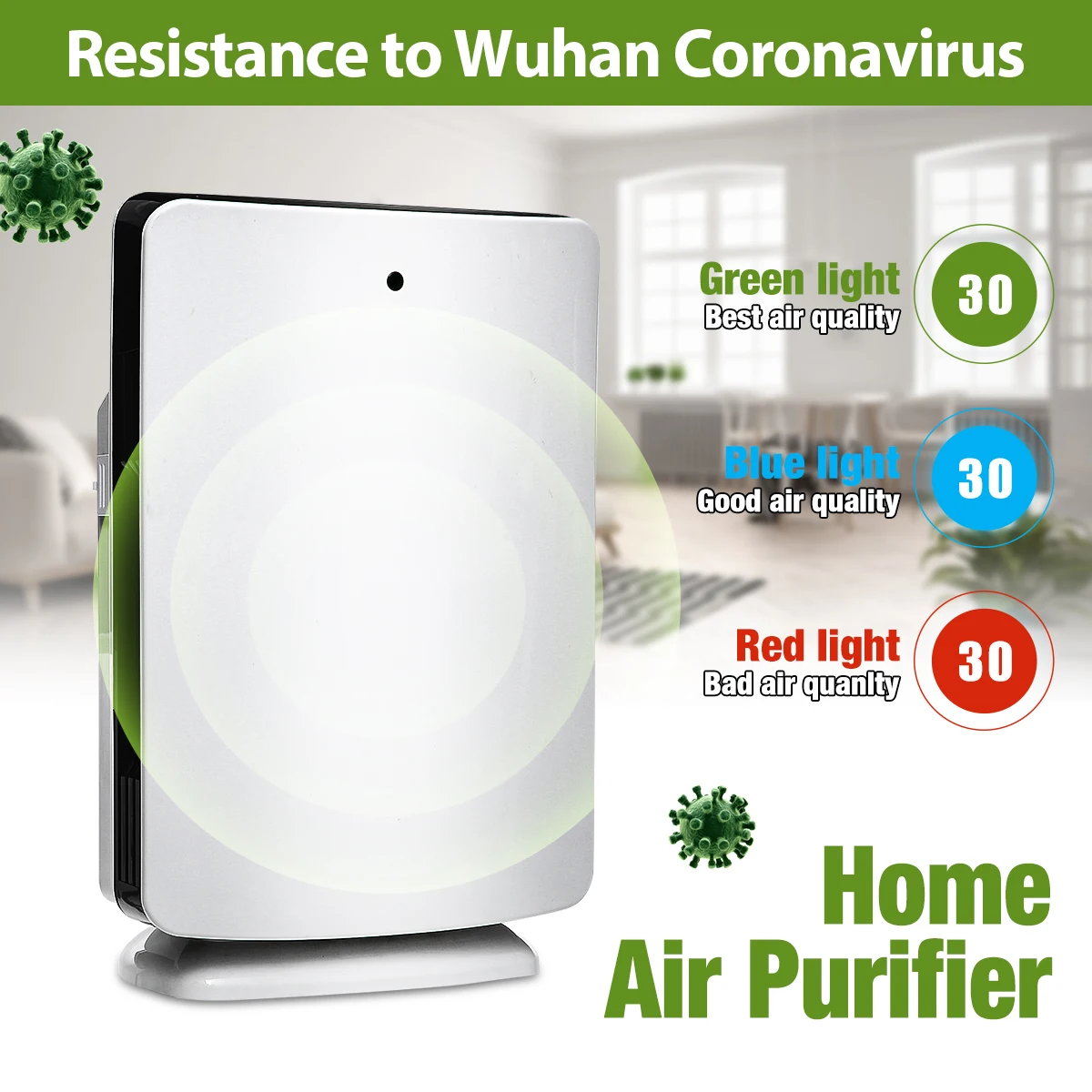 AUGIENB Air Purifier True with HEPA Filter Odor Allergies Remover for Smoke/Dus,/VOCs/Pollen/ Pet Dander/PM2.5 Home Office use
AUGIENB Air Purifier True with HEPA Filter Odor Allergies Remover for Smoke/Dus,/VOCs/Pollen/ Pet Dander/PM2.5 Home Office use