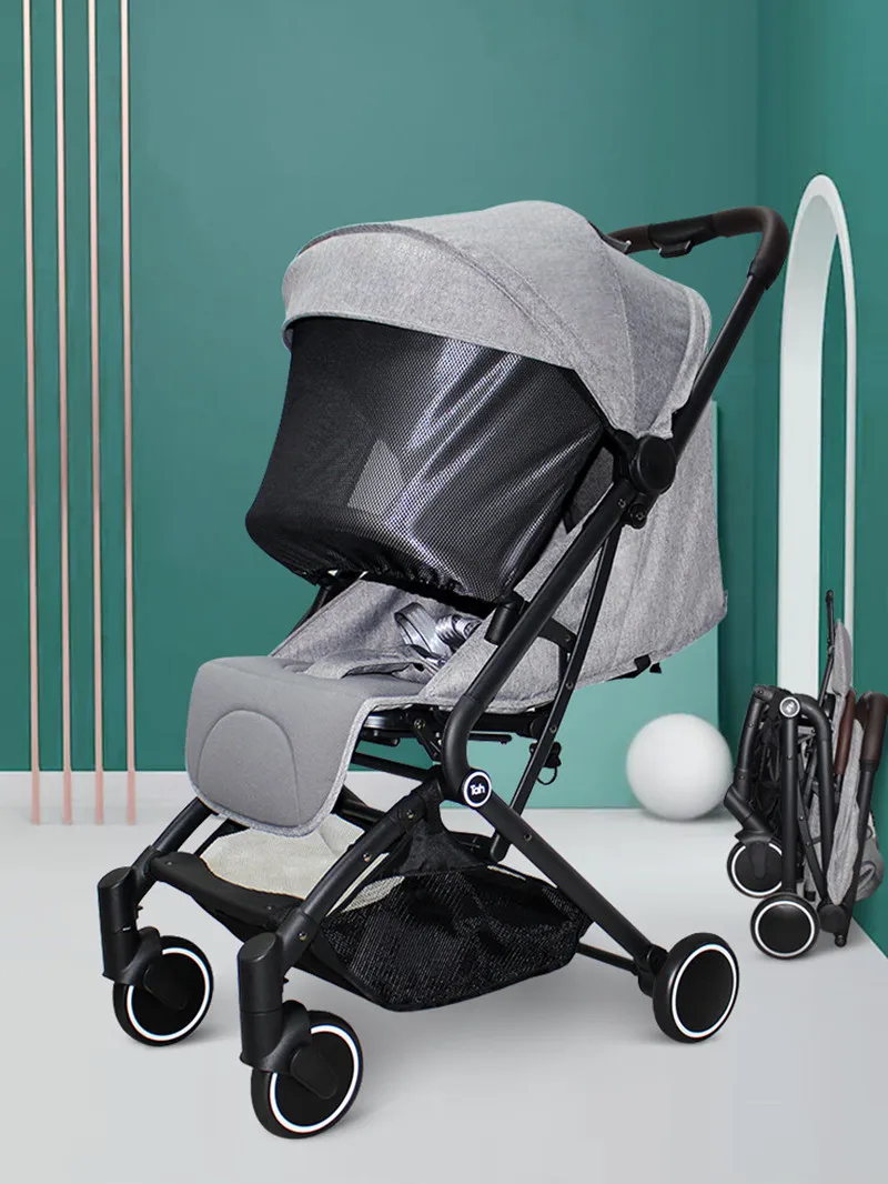 Original Baby Stroller Light Aluminium alloy baby Travel Stroller can sit or lie Buggy Portable Folding Pram with shock absorber