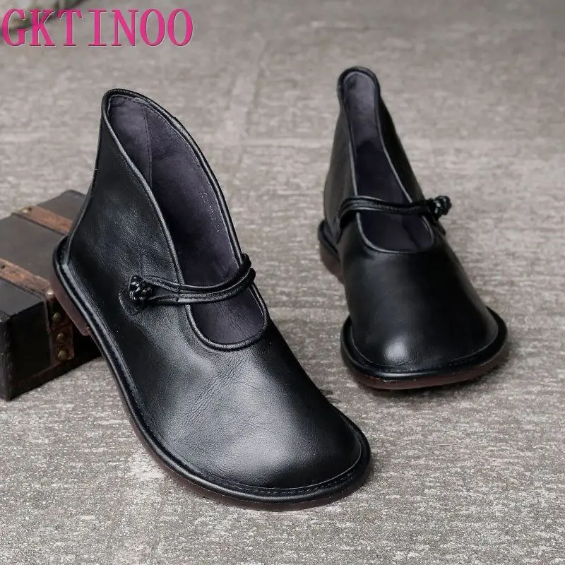 GKTINOO Flats Women Shoes 2020 New Autumn Retro Buckle Strap Round Toe Genuine Leather Sewing Handmade Casual Ladies Shoes
GKTINOO Flats Women Shoes 2020 New Autumn Retro Buckle Strap Round Toe Genuine Leather Sewing Handmade Casual Ladies Shoes