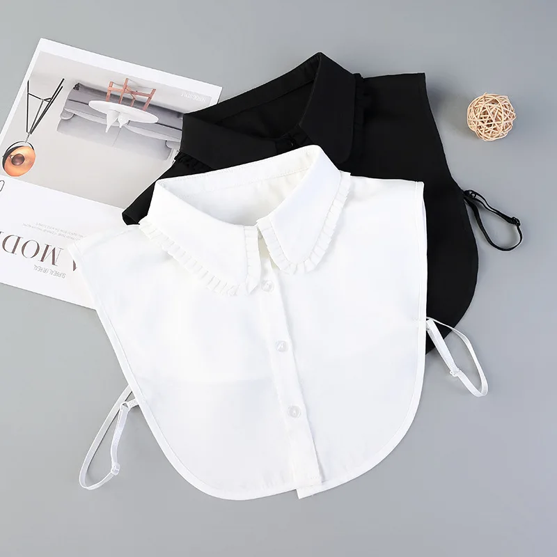 Womens Lapel Shirt Detachable Collars Black White Fake False Collar Half Shirt Blouse Adjust Clothes Accessories
Womens Lapel Shirt Detachable Collars Black White Fake False Collar Half Shirt Blouse Adjust Clothes Accessories