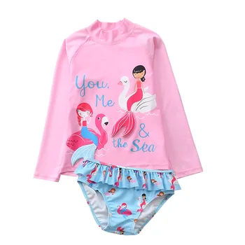 3D 1-10 Years Children Swimwear Two Piece Long Sleeve Rash Guard Kids Girl Swimsuit Ruffle Bikini Sets UV UPF50+ Bathing Suit 
3D 1-10 Years Children Swimwear Two Piece Long Sleeve Rash Guard Kids Girl Swimsuit Ruffle Bikini Sets UV UPF50+ Bathing Suit