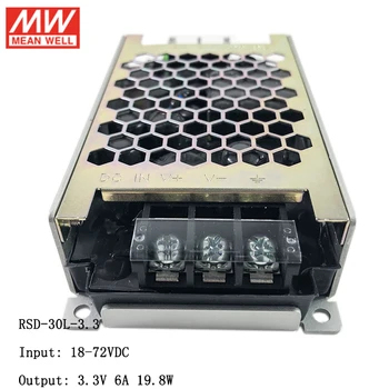 MEAN WELL RSD-30L-3.3 18~72V DC to 3.3V DC 6A 20W Reliable Railway DC-DC Converter Switching Power Supply 3.3VDC Transformer
MEAN WELL RSD-30L-3.3 18~72V DC to 3.3V DC 6A 20W Reliable Railway DC-DC Converter Switching Power Supply 3.3VDC Transformer