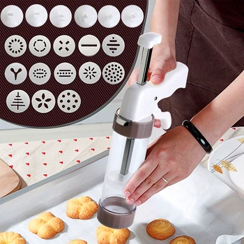 Cookie Press Kit - Cookie Press Making Gun Biscuits Cake Mold Cookie Press Maker Machine Dessert Decoration
Cookie Press Kit - Cookie Press Making Gun Biscuits Cake Mold Cookie Press Maker Machine Dessert Decoration