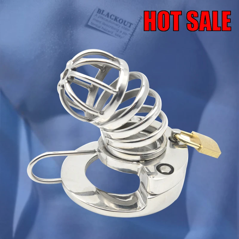 

BLACKOUT The latest design 316 stainless steel Male Chastity Device Cock Cage with Stealth lock Ring Sex Toy A291