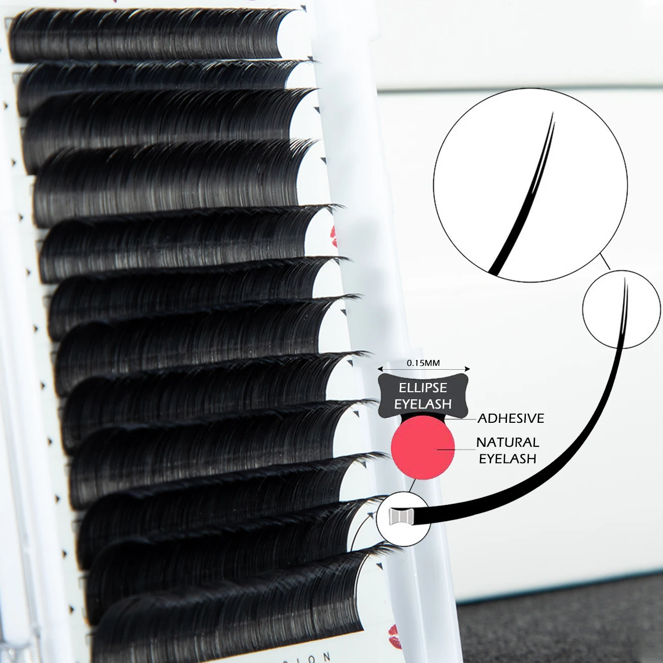 D Curl 0.20mm Mixed Length Flat False Eyelashes Extensions Individual Faux Mink Ellipse Lash Split Tips Ligher Volume Eye Lashes
D Curl 0.20mm Mixed Length Flat False Eyelashes Extensions Individual Faux Mink Ellipse Lash Split Tips Ligher Volume Eye Lashes