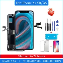 AAA+++ OLED For iPhone X XR XS Max LCD Display Screen Replacement For iPhone 11 Pro Max With 3D Touch Assembly True Tone
AAA+++ OLED For iPhone X XR XS Max LCD Display Screen Replacement For iPhone 11 Pro Max With 3D Touch Assembly True Tone