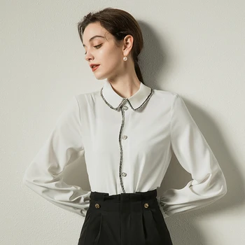 Women Lady's Shirt Long Sleeve 2020 Autumn New Style Shirt Irregular Ol Professional Chiffon Young Small Shirt Temperament Shirt
Women Lady's Shirt Long Sleeve 2020 Autumn New Style Shirt Irregular Ol Professional Chiffon Young Small Shirt Temperament Shirt