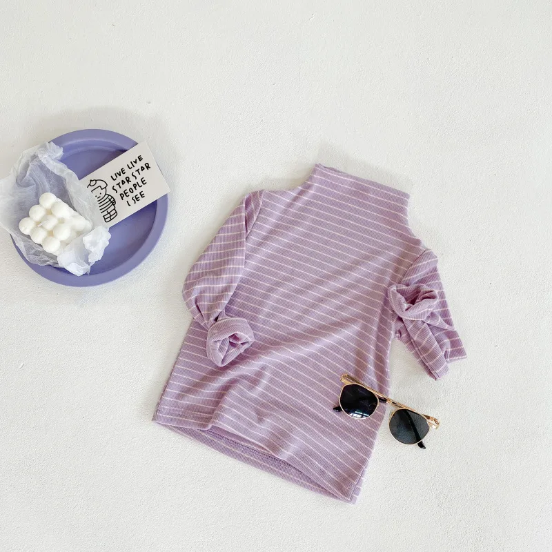 Autumn Winter Cotton Clothing for Children Soft Comfortable Half-collar Base T-shirts Striped 2020 Boys Girls Solid Color
Autumn Winter Cotton Clothing for Children Soft Comfortable Half-collar Base T-shirts Striped 2020 Boys Girls Solid Color
