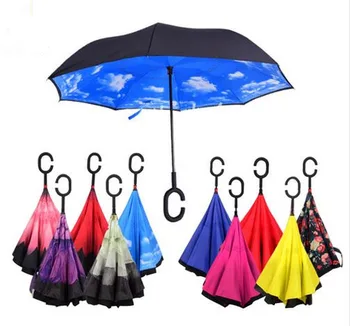 Creative Double Layer Reverse Umbrella Advertisement Reversal Umbrella qi che san Hands-Free-Standing Customizable Logo
Creative Double Layer Reverse Umbrella Advertisement Reversal Umbrella qi che san Hands-Free-Standing Customizable Logo
