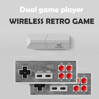 Dual Gamepads Retro Video Game Wireless Retro Game Console Pc 8 Bit Built In 600 Classic Games Mini Wireless Console AV Output
Dual Gamepads Retro Video Game Wireless Retro Game Console Pc 8 Bit Built In 600 Classic Games Mini Wireless Console AV Output