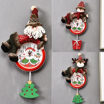 Creative New Christmas Wall Clock Santa Claus Christmas Wall Clock Pendant Christmas Decoration For Family 
Creative New Christmas Wall Clock Santa Claus Christmas Wall Clock Pendant Christmas Decoration For Family