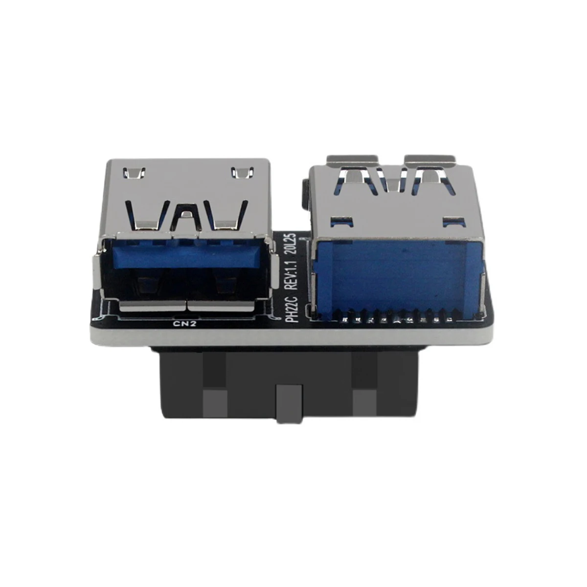 Dual USB 3.0 Type AFemale to Motherboard 20/19 Pin Box Header Slot Adapter PCBA Flat Type
Dual USB 3.0 Type AFemale to Motherboard 20/19 Pin Box Header Slot Adapter PCBA Flat Type