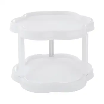 Storage Tray Rotating Multifunctional 2-tier Turntable With Non-skid Surface Desktop Storage Rack For Bathroom Kitchen Storage
Storage Tray Rotating Multifunctional 2-tier Turntable With Non-skid Surface Desktop Storage Rack For Bathroom Kitchen Storage