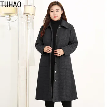 TUHAO Elegant Women Wool Coat Middle Age Female Large Size 10XL 9XL 8XL Women's Long Woolen Coat Autumn Winter Woolen Coat WM27
TUHAO Elegant Women Wool Coat Middle Age Female Large Size 10XL 9XL 8XL Women's Long Woolen Coat Autumn Winter Woolen Coat WM27