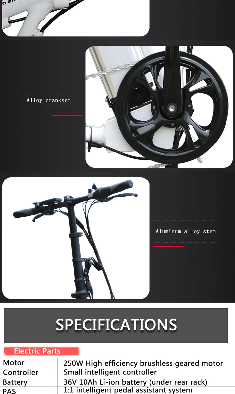 Excellent 20" Electric Folding Bike with Bafang Wheel Motor Brushless Gear Hub Bicycle Speed Set Cycling Bicicleta Electrica MTB Ebike 12