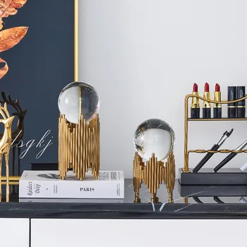 Nordic Modern Home Crystal Ball Ornaments Creative Model Room Living Room Entrance TV Cabinet Wine Cabinet Decorations
Nordic Modern Home Crystal Ball Ornaments Creative Model Room Living Room Entrance TV Cabinet Wine Cabinet Decorations