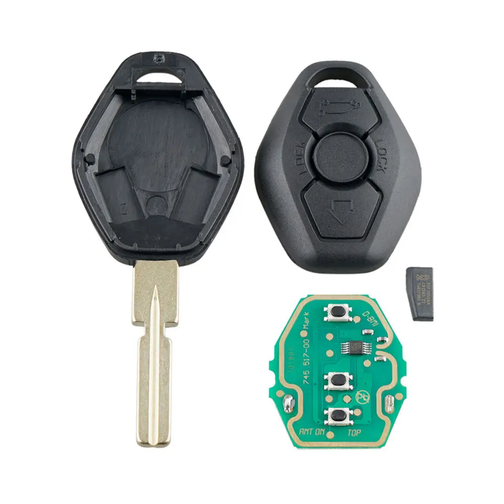 Car Remote Key for BMW EWS Sytem E38 E39 E46 X3 X5 Z3 Z4 1/3/5/7 Series 315/433MHz ID44 Chip Keyless Entry Transmitter
Car Remote Key for BMW EWS Sytem E38 E39 E46 X3 X5 Z3 Z4 1/3/5/7 Series 315/433MHz ID44 Chip Keyless Entry Transmitter