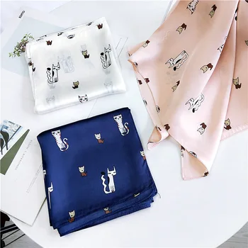 Square Scarves for Women Chic Cat Design Ponchos and Capes Multi-functional Decoratiion Shawl Silk-like Hijab
Square Scarves for Women Chic Cat Design Ponchos and Capes Multi-functional Decoratiion Shawl Silk-like Hijab