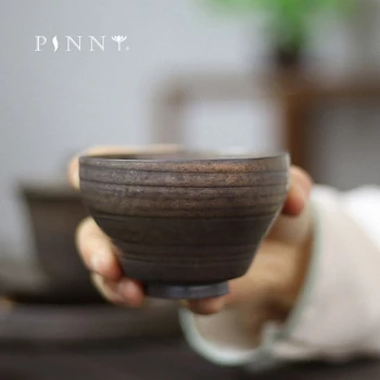 PINNY Retro Rust Glaze The Host Teacups Hand Made Porcelain Tea Cups Chinese Kung Fu Tea Service Tea Ceremony Bowl
PINNY Retro Rust Glaze The Host Teacups Hand Made Porcelain Tea Cups Chinese Kung Fu Tea Service Tea Ceremony Bowl