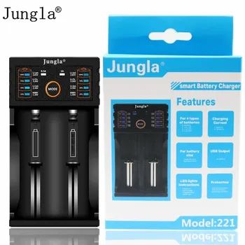 Original Jungla 18650 charger 1.2V 3.7V 3.2V 3.85V AA /AAA 18650 26650 14500 NiMH lithium battery smart charger
Original Jungla 18650 charger 1.2V 3.7V 3.2V 3.85V AA /AAA 18650 26650 14500 NiMH lithium battery smart charger