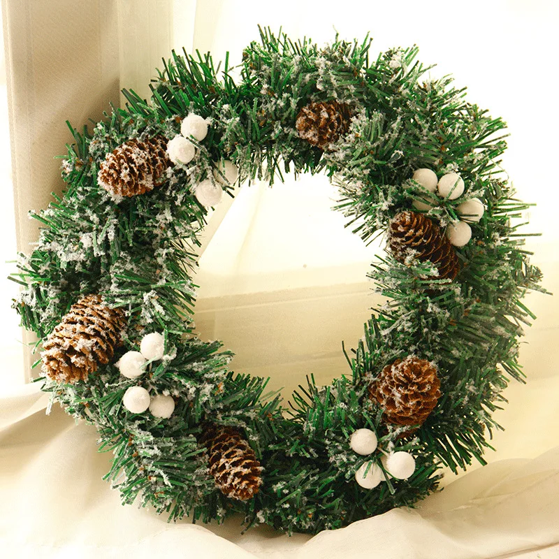 Decoration Xmas Party 30cm Hanging Pendant Craft Christmas Tree Handmade Christmas Wreath Green Door Window Garland Home
Decoration Xmas Party 30cm Hanging Pendant Craft Christmas Tree Handmade Christmas Wreath Green Door Window Garland Home