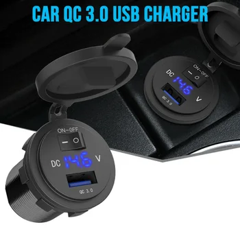 Hot Sale QC3.0 USB Fast Charger Socket Outlet Blue On&Off Switch For Car Truck Waterproof Brand New And High Quality
Hot Sale QC3.0 USB Fast Charger Socket Outlet Blue On&Off Switch For Car Truck Waterproof Brand New And High Quality