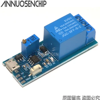 5V 30V Micro USB Power Adjustable Delay Relay Timer Control Module Trigger Delay Switch Module
5V 30V Micro USB Power Adjustable Delay Relay Timer Control Module Trigger Delay Switch Module