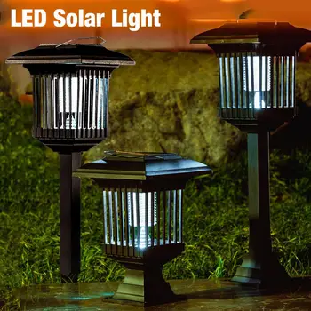 

LED Solar Light 5W Outdoor Waterproof Safe LED Mosquito Killer Lamp Purple Insecticidal Light for Garden Lawn Courtyard