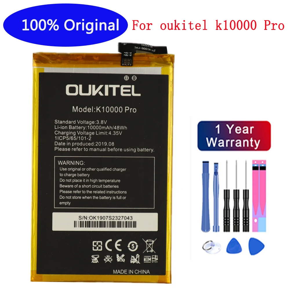 Oukitel k10000 Pro Battery 100% Original Large Capacity 10000mAh Battery Replacement For oukitel k10000 Pro Mobile +free tools 
Oukitel k10000 Pro Battery 100% Original Large Capacity 10000mAh Battery Replacement For oukitel k10000 Pro Mobile +free tools