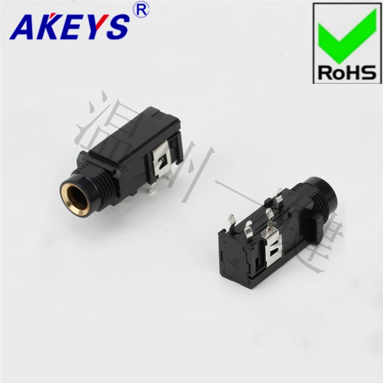 10 PCS 6.35 MM microphone socket 6.35.302.4 P Tripod mono audio socket 6.35 microphone socket
10 PCS 6.35 MM microphone socket 6.35.302.4 P Tripod mono audio socket 6.35 microphone socket