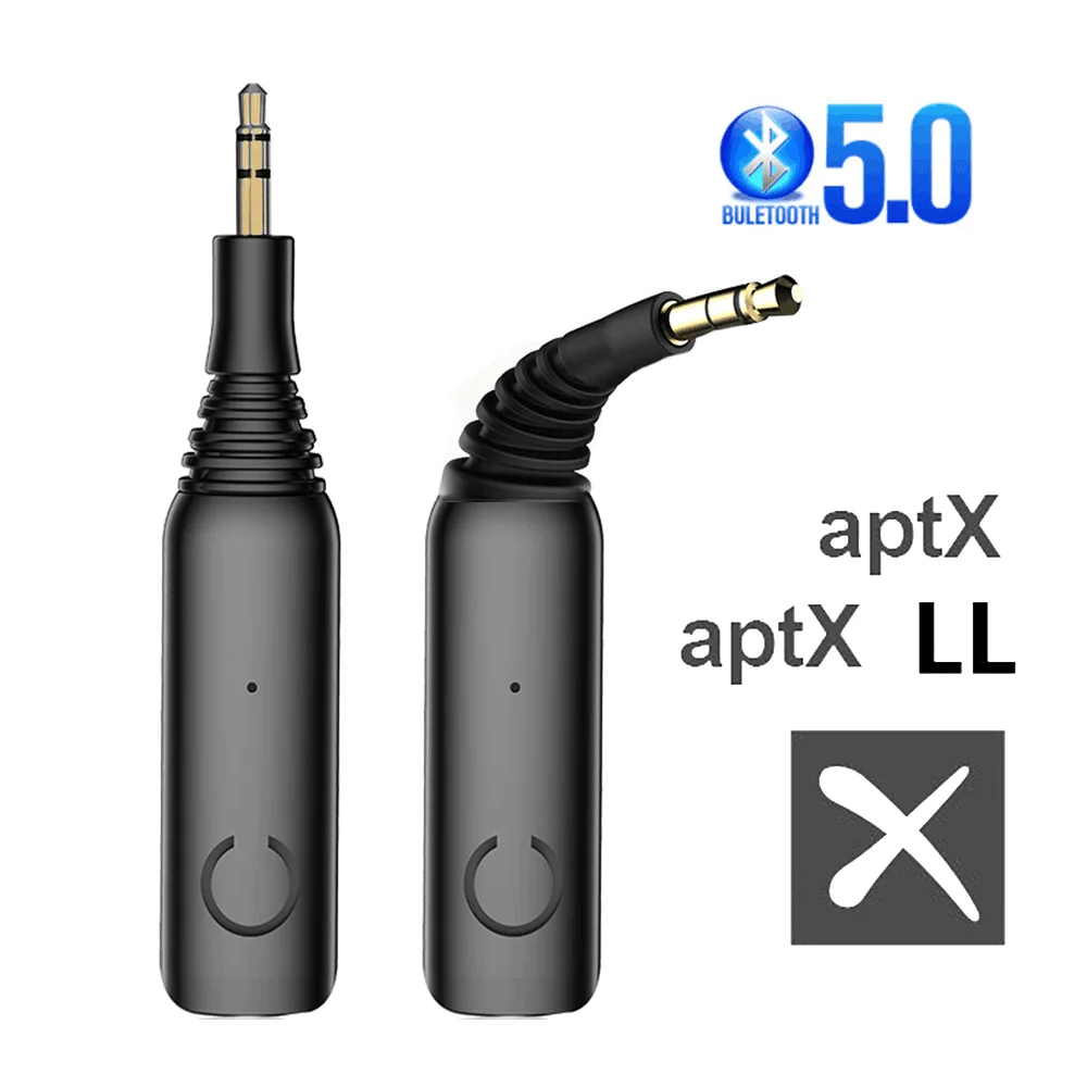 Портативный Bluetooth 5 0 QCC3005 Aptx низкая задержка RCA Aux 3 мм стерео музыкальный Ресивер