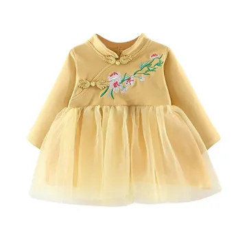 Ethnic Style Baby Girls Dress Spring Autumn Newborn Retro Long Sleeve Sweet Princess Dress Party Birthday Costume Infant Clothes
Ethnic Style Baby Girls Dress Spring Autumn Newborn Retro Long Sleeve Sweet Princess Dress Party Birthday Costume Infant Clothes