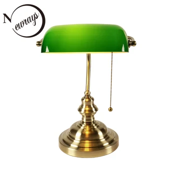 Classical vintage banker lamp table lamp E27 with switch Green glass lampshade cover desk lights for bedroom study home reading
Classical vintage banker lamp table lamp E27 with switch Green glass lampshade cover desk lights for bedroom study home reading