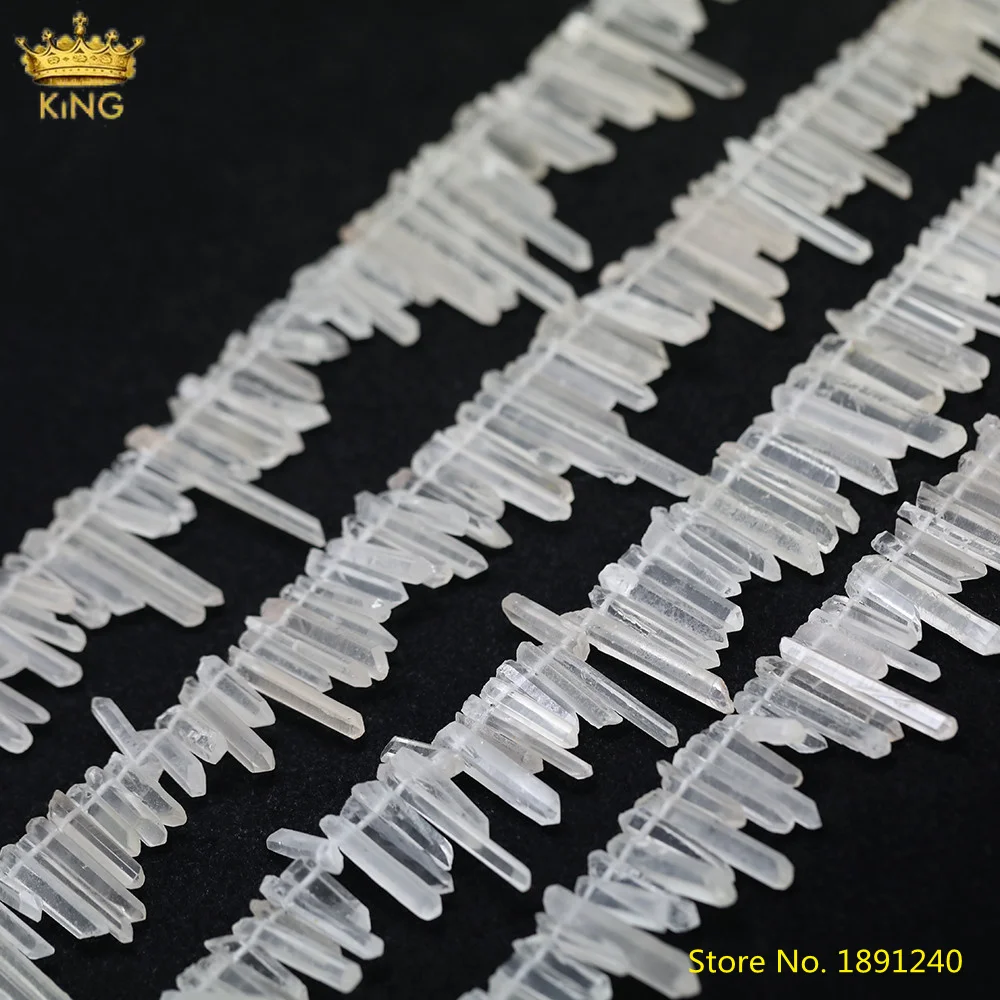 15.5Inch/Strand Natural White Quart Graduated Point Loose Beads Pendant Jewelry,Top Drilled Stick Point Crystal Beads Strands
15.5Inch/Strand Natural White Quart Graduated Point Loose Beads Pendant Jewelry,Top Drilled Stick Point Crystal Beads Strands
