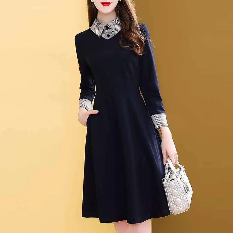 Skirt Female Autumn 2019 New Style Peter Pan Collar Waist Hugging Slimming Western Style Debutante Elegant Dress Europe And Amer
Skirt Female Autumn 2019 New Style Peter Pan Collar Waist Hugging Slimming Western Style Debutante Elegant Dress Europe And Amer