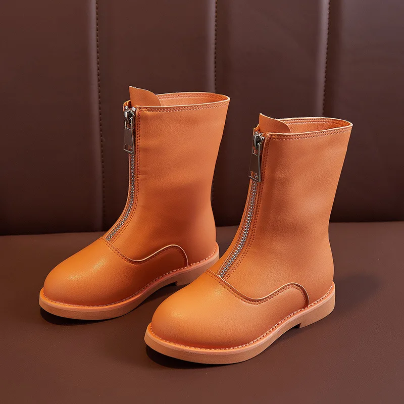 Girls' Boots 2019 Autumn And Winter New Style Children Autumn British-Style Martin Boots Little Girl Leather Boot Tube Single Bo 
Girls' Boots 2019 Autumn And Winter New Style Children Autumn British-Style Martin Boots Little Girl Leather Boot Tube Single Bo